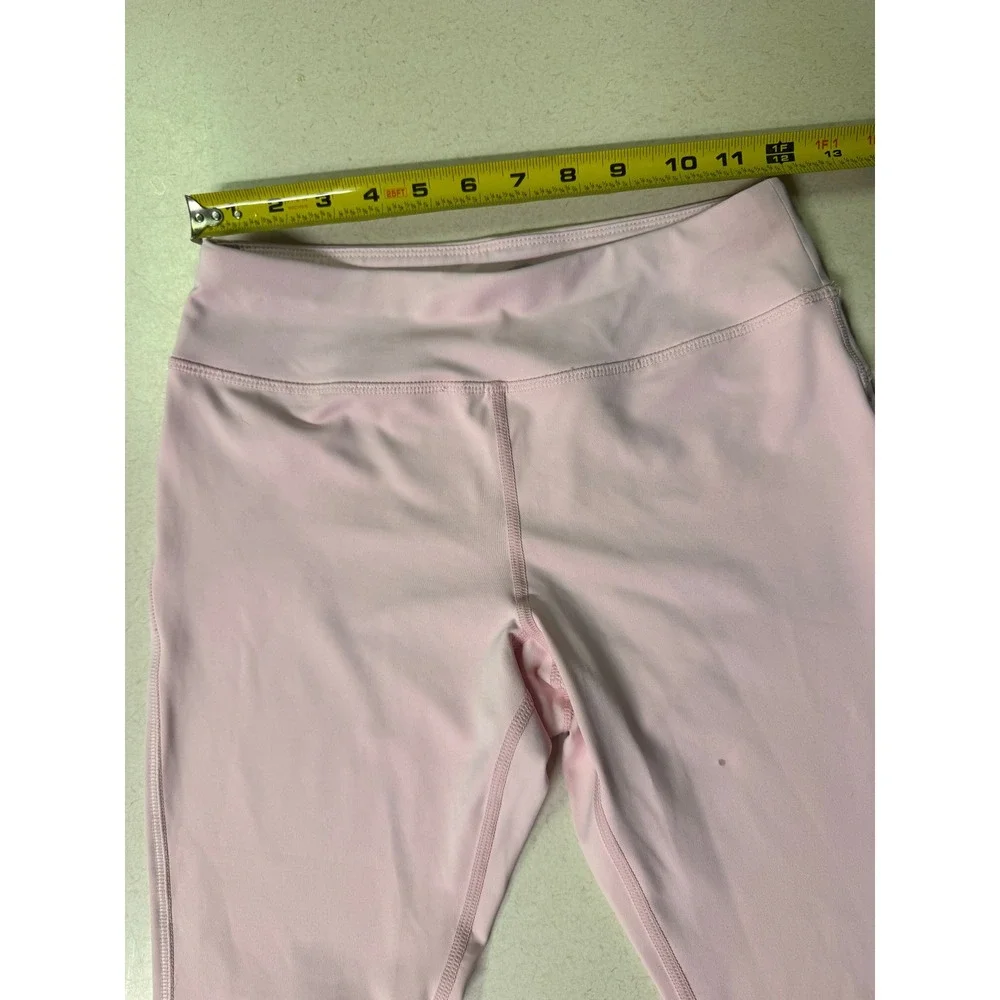 Avia Girls Pink Mesh Panel Activewear Leggings Size L 10-12 Performance Pants
